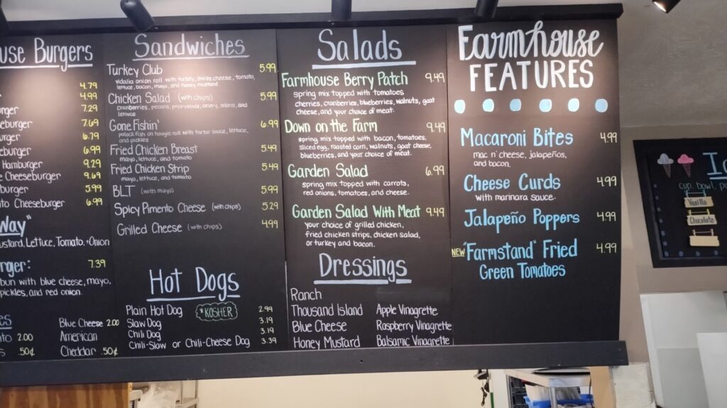 Blue Creek Menu 5