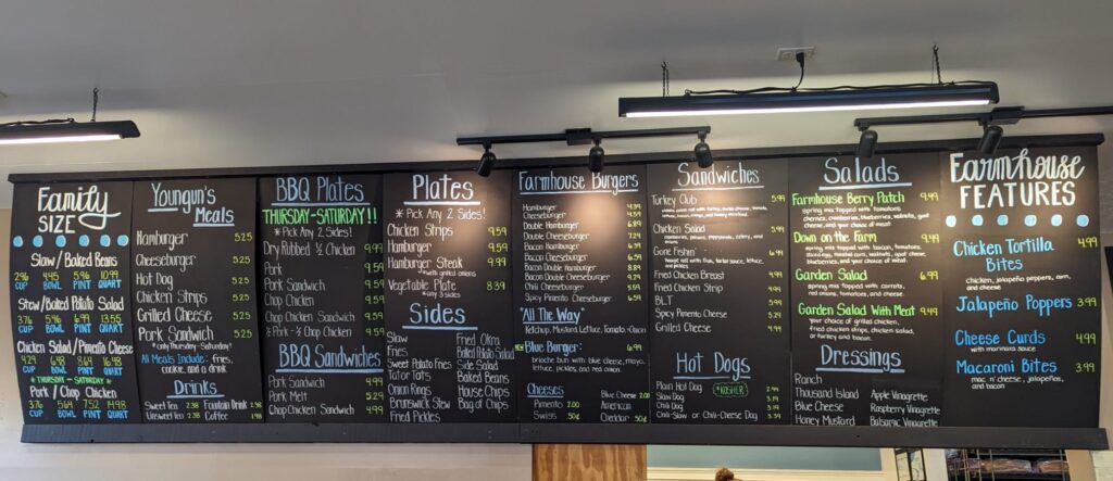 Blue Creek Menu 6